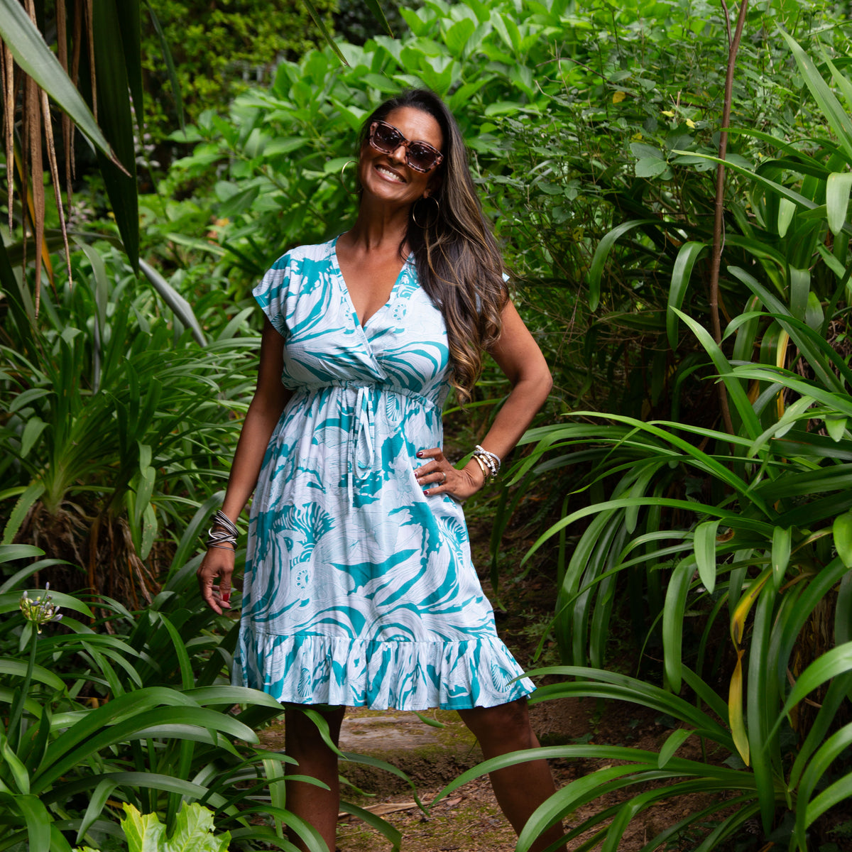 Blue Flowy Dress