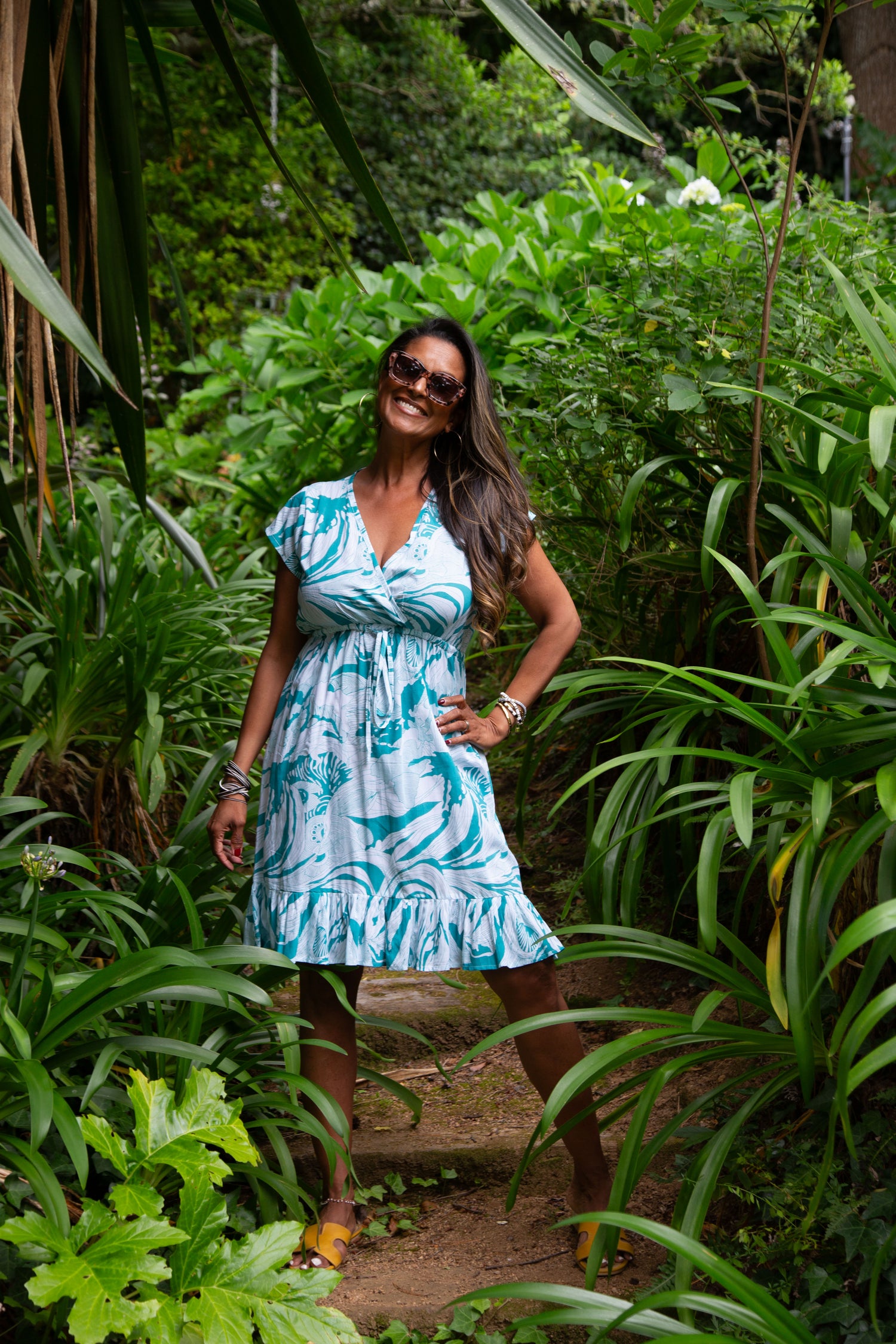 Blue Flowy Dress