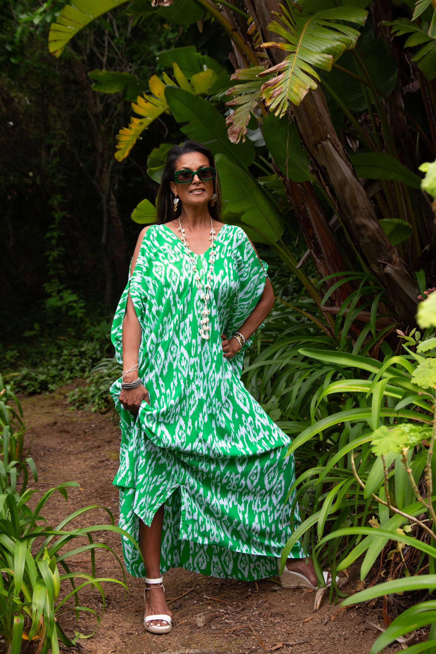Green Floral Dress
